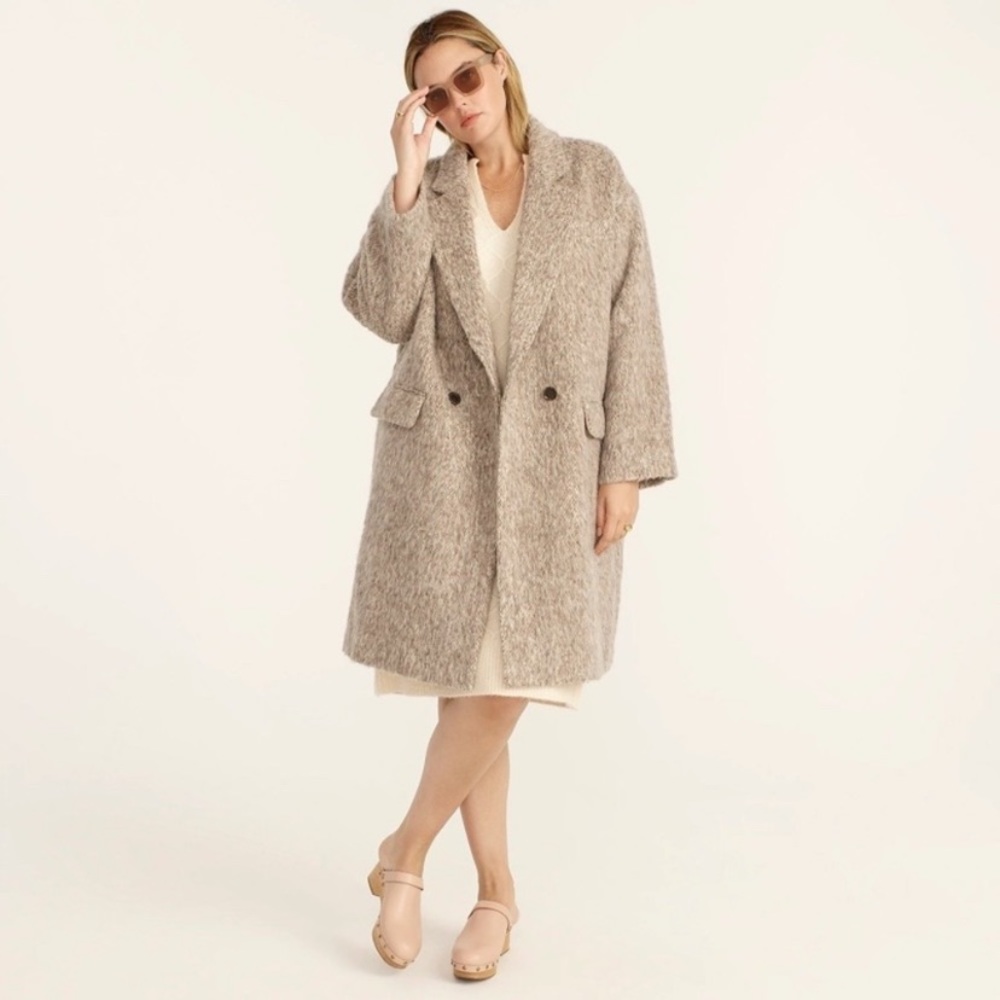 NWT J. Crew Italian Brushed Wool Coat